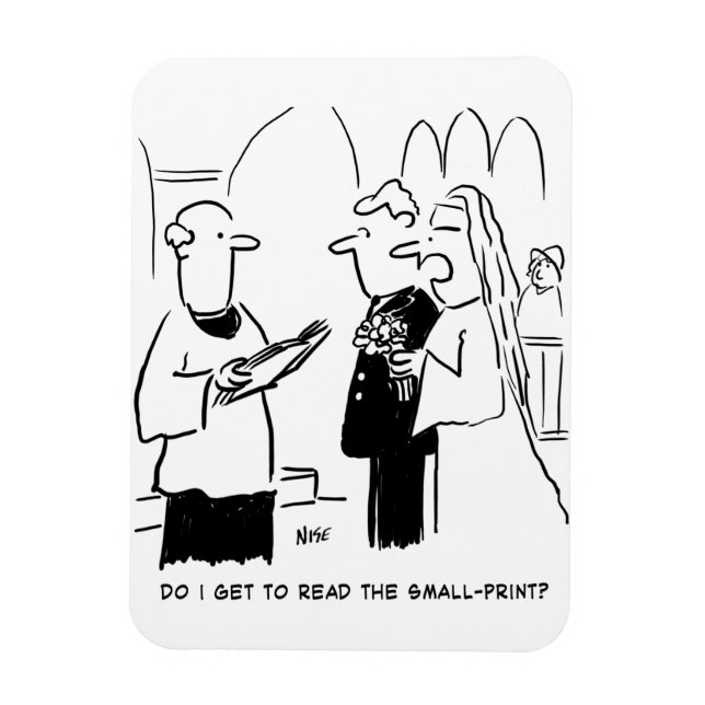 Brud vill kontrollera serie om småtryck magnet (Vertikal)