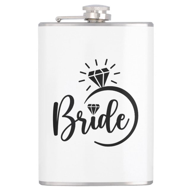 Brud Vinyl Omslagen Flask Fickplunta (Framsidan)