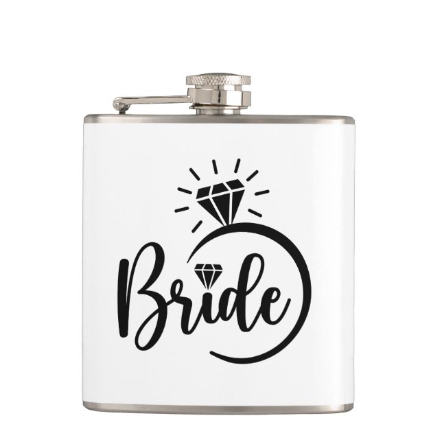 Brud Vinyl Omslagen Flask Fickplunta (Framsidan)