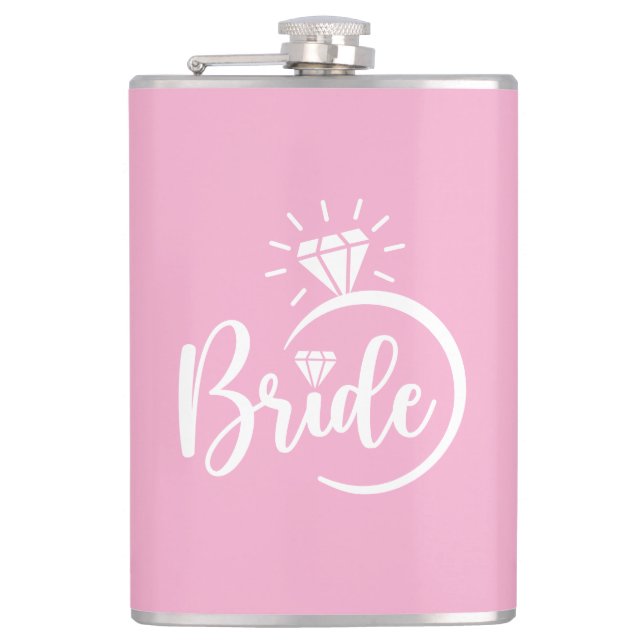 Brud Vinylomsluten Flask Fickplunta (Framsidan)