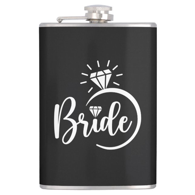Brud Vinylomsluten Flask Fickplunta (Framsidan)