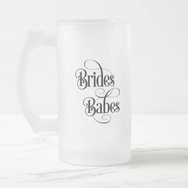 Brudar Babes Frostat Ölglas (Vänster)