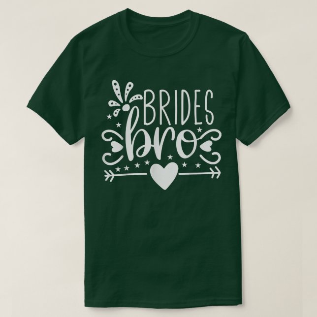 Brudar Bror Pil Hjärta Bröllopsfest Och Sjunger Fö T Shirt (Design framsida)