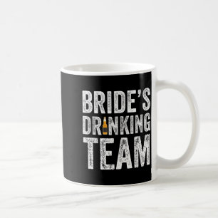 Brudar drickande team rolig bröllop möhippa kaffemugg