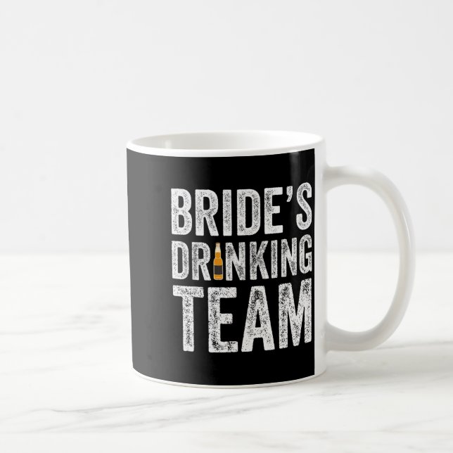 Brudar drickande team rolig bröllop möhippa kaffemugg (Höger)
