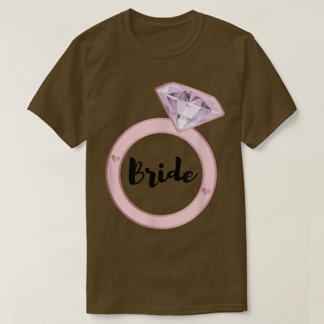 Brudar för möhippa Matchande bröllopste T Shirt (Design framsida)