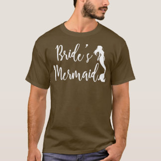 Brudar Mermaid Bröllop Havs Creature Brudtärnor G T Shirt
