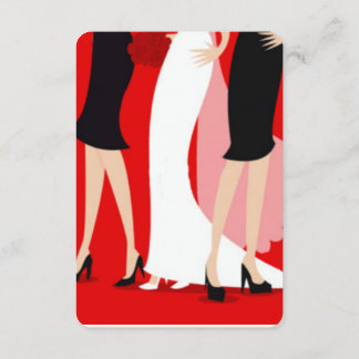 Brudar och brudtärnor inbjudningar