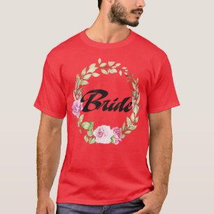 Brudblomma Senterparty Bröllop T Shirt