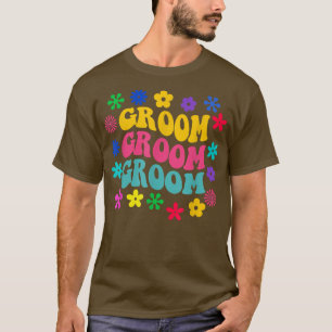 Bruden är fantastisk Retro Brudgum Modeträning Tje T Shirt
