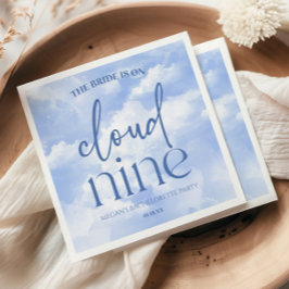 Bruden Är På Molnet Bachelorette-fest Pappersservett