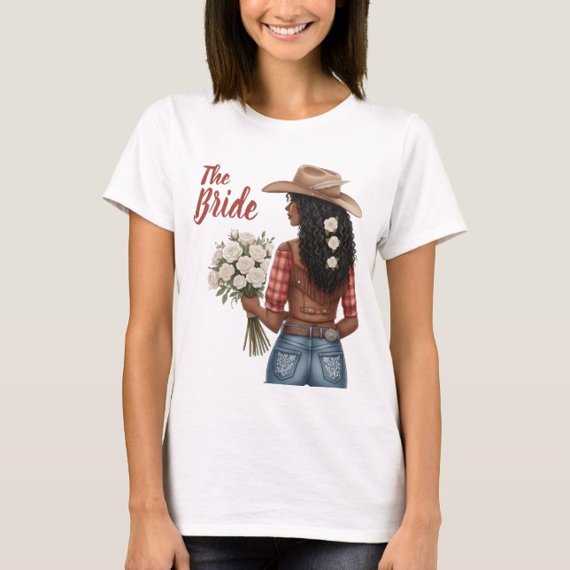 bruden cowgirl t shirt (Framsida)