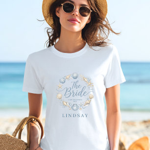 Bruden! Elegant Strand Kostym Brudskal T Shirt