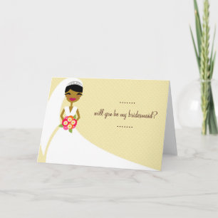 BRUDEN för 311 UPDO ska dig är min brudtärna Inbjudan