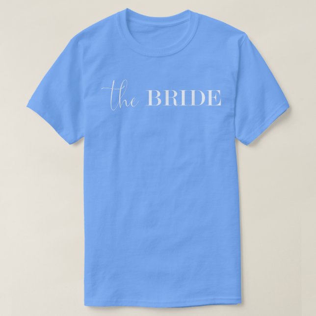bruden - möhippa - elegant och minimal  t shirt (Design framsida)