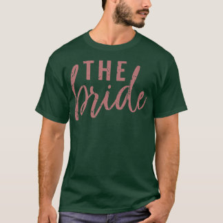 Bruden Rosa Söt Brudtärna Möhippa T Shirt