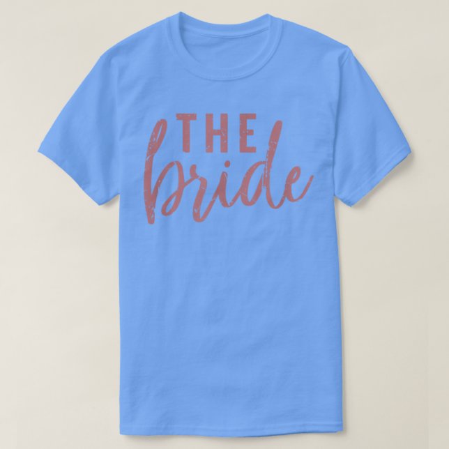 Bruden Rosa Söt Brudtärna Möhippa  T Shirt (Design framsida)