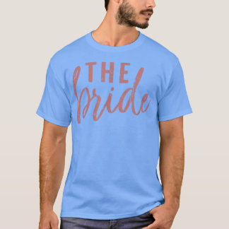 Bruden Rosa Söt Brudtärna Möhippa T Shirt