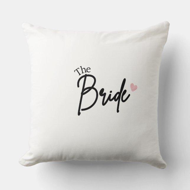 Bruden Vit Kastkudde Kudde (Framsida)