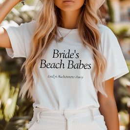 Brudens Beach Babes Citerar Seterhet T Shirt