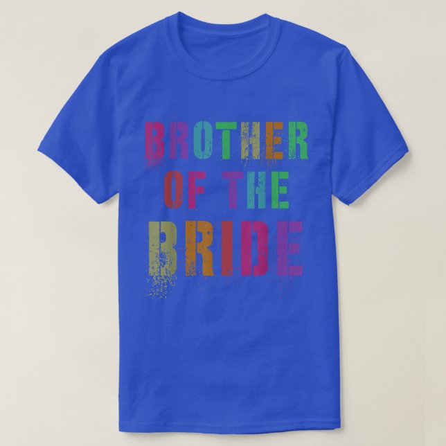 BRUDENS BRODER Bröllop Brud Bror Familj Vänner T Shirt (Design framsida)