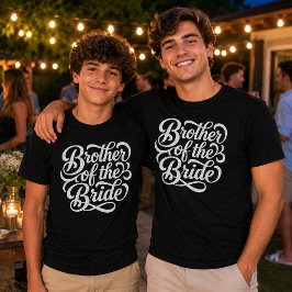 Brudens bror bröllopsfirande t shirt