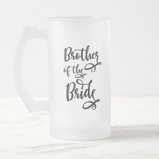Brudens bror frostat ölglas (Vänster)