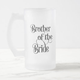 Brudens bror frostat ölglas