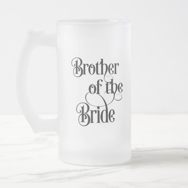 Brudens bror frostat ölglas (Vänster)