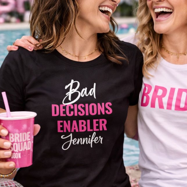 Brudens dåliga beslutsgivare - möhippa t shirt (Skapare uppladdad)