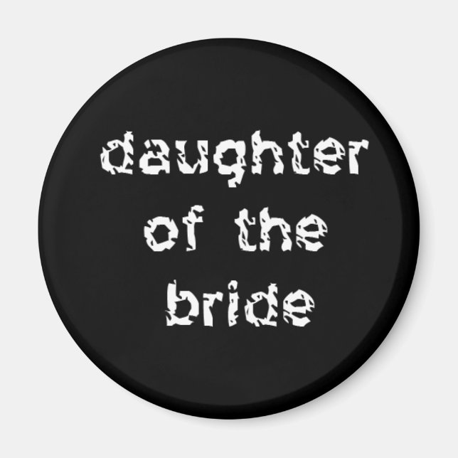 Brudens dotter magnet (Framsidan)