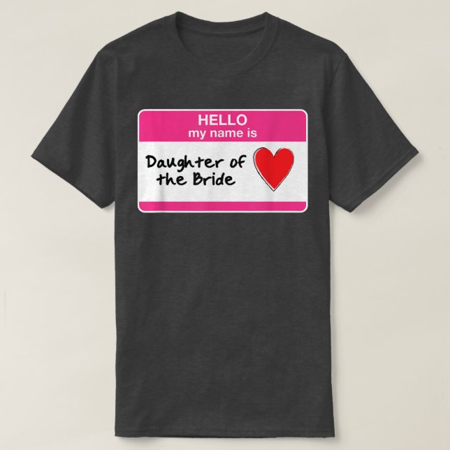 Brudens dotter Möhippa Bröllopsdusch T Shirt (Design framsida)
