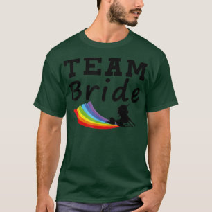 Brudens enhörning regnbåge HBTQ rolig T Shirt