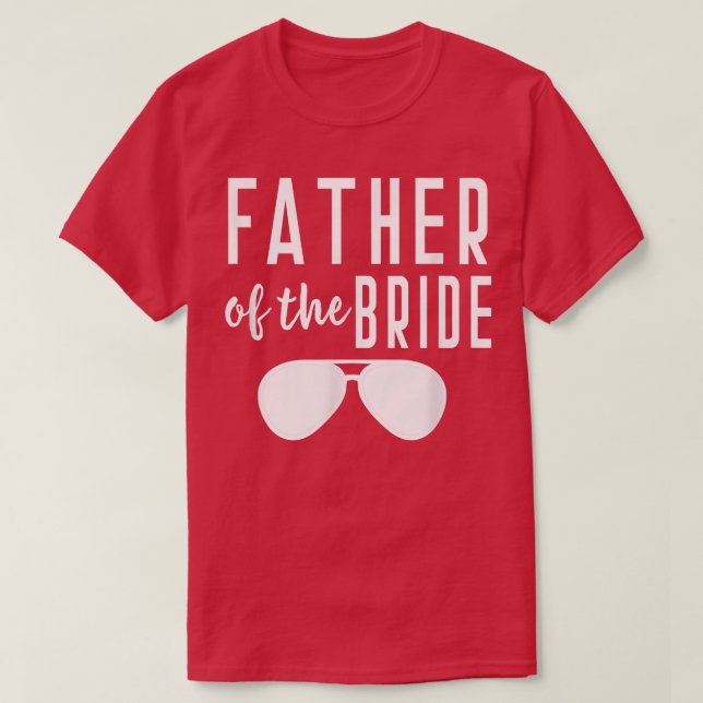 Brudens fader Bachelor Bröllop Pappa Dotter  T Shirt (Design framsida)