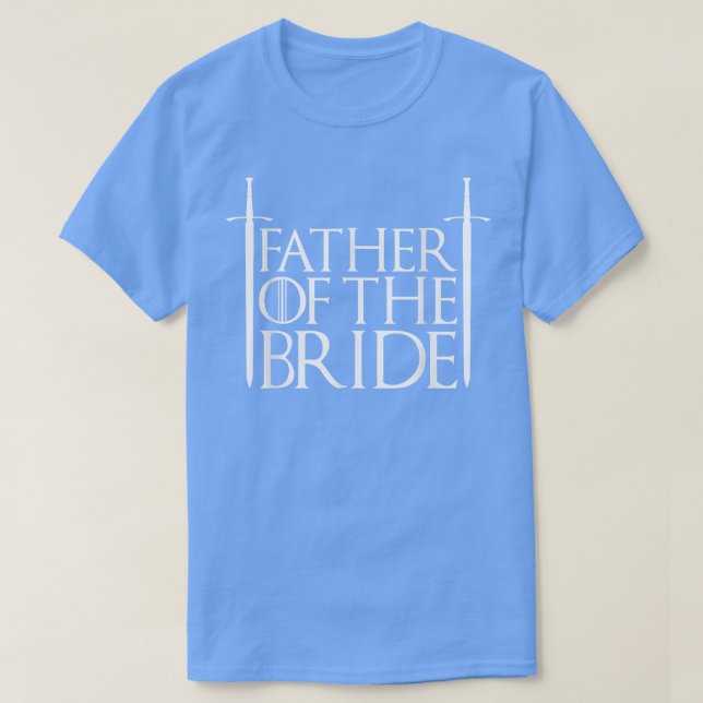 Brudens Fader Bröllop Bröllopsfest Party Märkt  T Shirt (Design framsida)