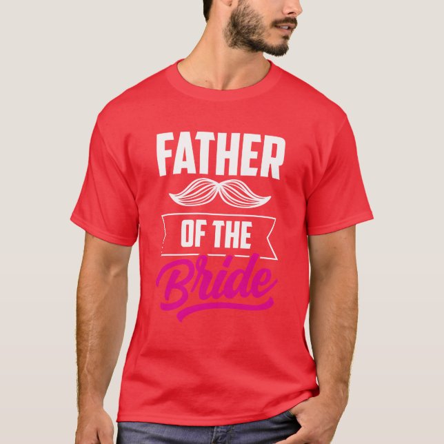Brudens fader Bröllopsfest Senterparty brudtärna T Shirt (Framsida)