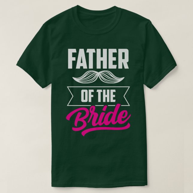 Brudens fader Systerbrud Bröllopsfest Klippning T Shirt (Design framsida)