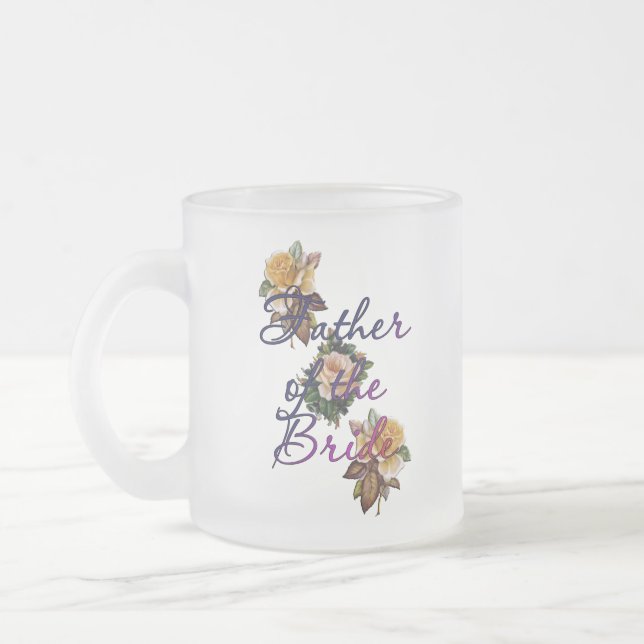 Brudens Faders Blommor Frostad Glasmugg (Vänster)
