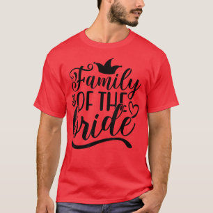 Brudens Familj Söt För Bröllop Och Spenar T Shirt