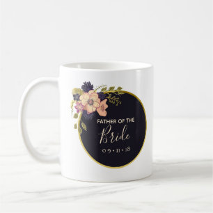 Brudens far Blommig rosenskär akvarell vinter Kaffemugg