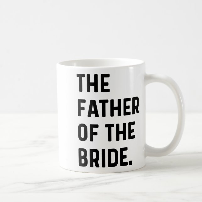 Brudens Far - Bröllop Pojkarna Förbereder Sig Kaffemugg (Höger)