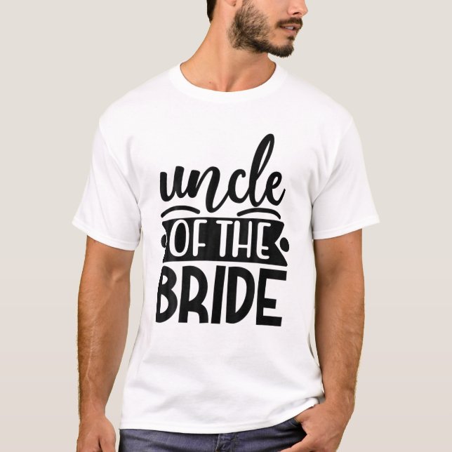 Brudens farbror Matchande bröllop och svestuga P T Shirt (Framsida)