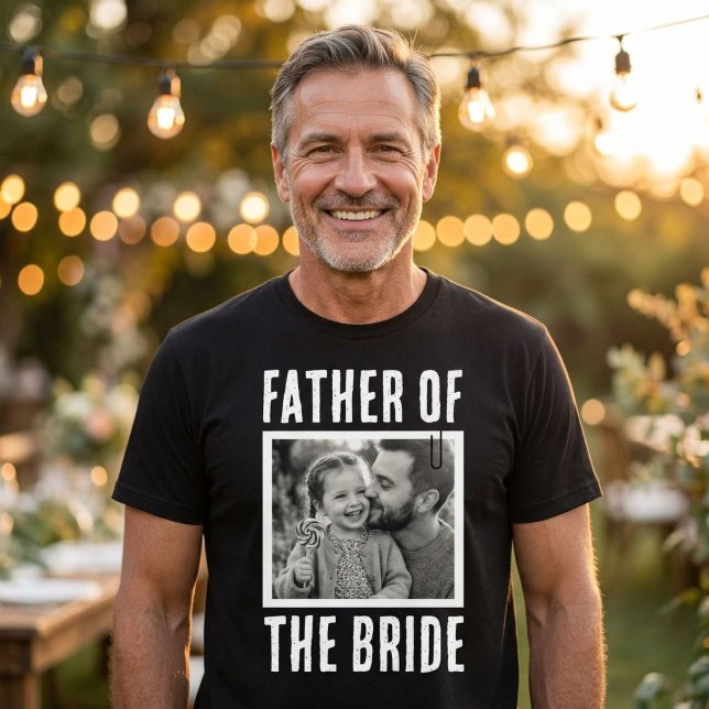 Brudens Fars Anpassade Foto T Shirt (Father of the Bride Custom Photo T-Shirt
)