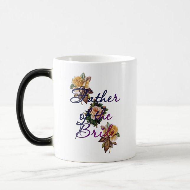 Brudens Fars Blommiga Magisk Mugg (Vänster)