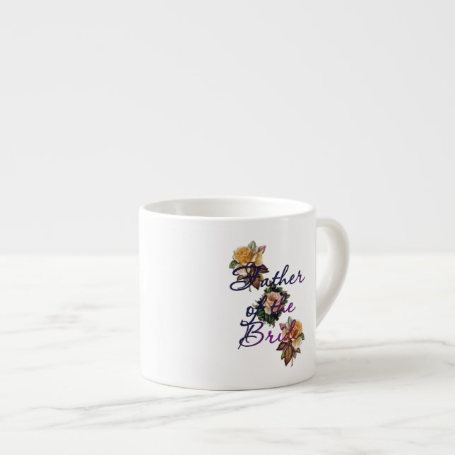 Brudens Fars Blommor Espressomugg (Framsida höger)
