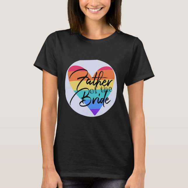 Brudens Fars Stolthet  T Shirt (Framsida)