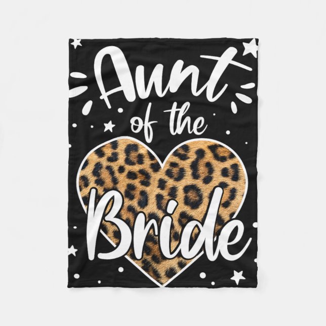 Brudens Faster Jag älskade Henne Först Söt Leopard Fleecefilt (Framsidan)