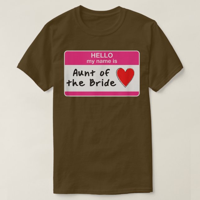 Brudens faster Roligt bröllop Brudtärnor S T Shirt (Design framsida)
