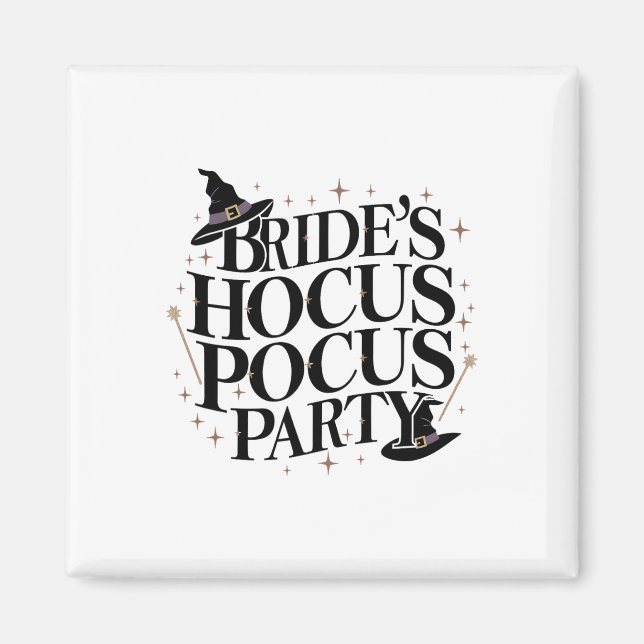 Brudens Hokus Pokus-fest Sängvätning Halloween 1 Magnet (Framsidan)