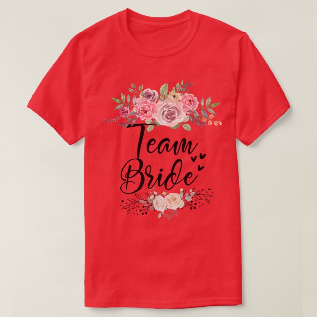 Brudens Lag Bröllop Möhippa  T Shirt (Design framsida)